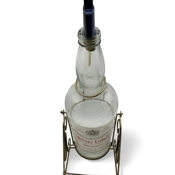 DEWARS White Label Scotch Whisky with Pour Spout And Metal Stand 21.5 Inches Vin - Picture 9 of 12